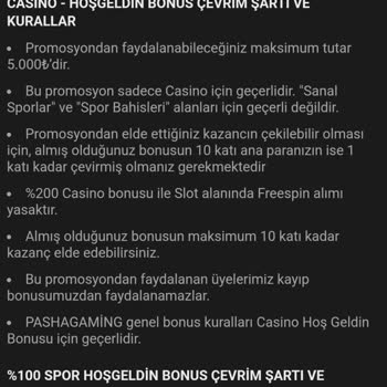 Pashagaming Bonus Kuralları Ve FreeSpin Sorunu Hakkında Mağduriyet