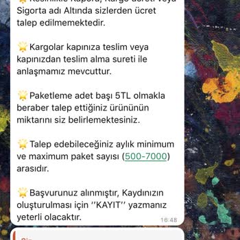 Paketlemeacentesi (Instagram) Evde Paketleme İşi İŞKUR V KOSGEB Başvuru Adı Altında