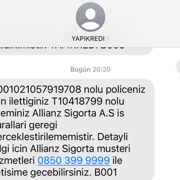 Yapı Kredi Sigorta Allianz Kasko Rezil