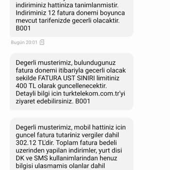Türk Telekom Paketler Ve Fatura Hesaplaması Tutarsızlığı.