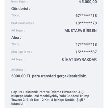 Payfix Hesabımdan Paramın Çalınması