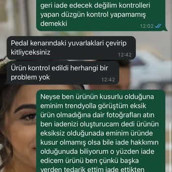 Kullanılmayan Ürün İadesi Yapmak İstemeyen Trendyol Ve Tedarikçi