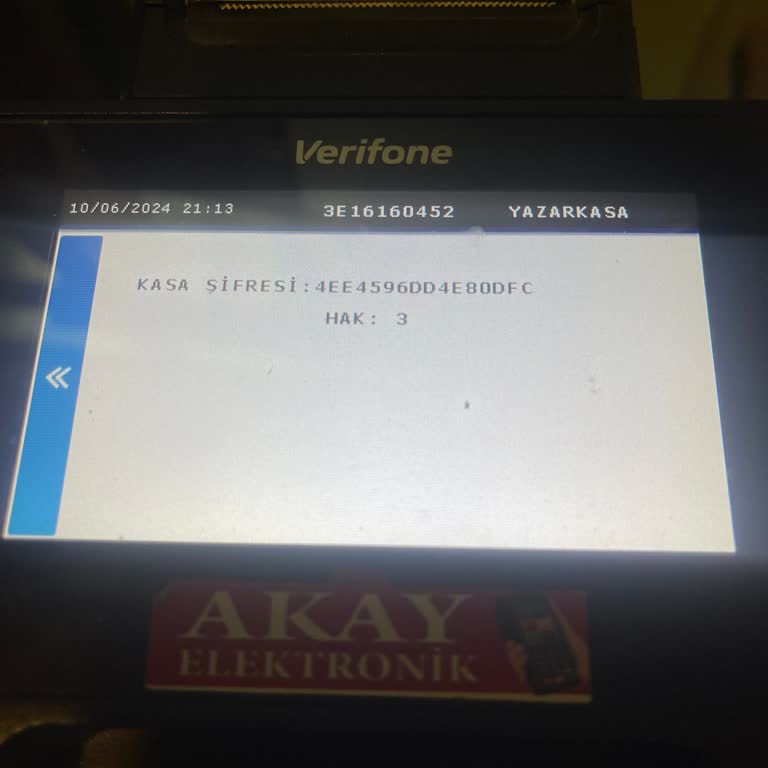 Verifone Panaroma Bilişim Verifon Yazar Kasa Şifresi