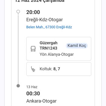 Kamil Koç Otobüs Değişikliği 2+1 Den 2+2 Değişti