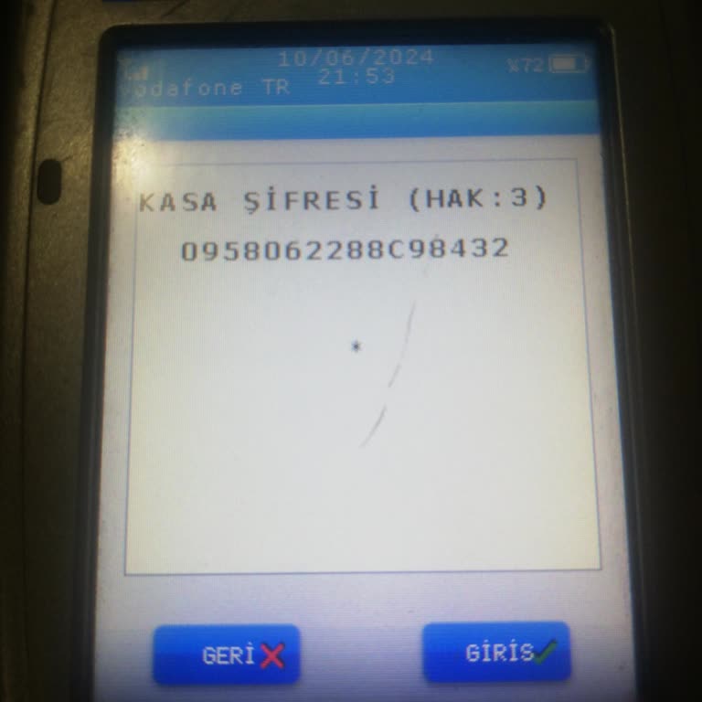 Verifone Pos Cihazı Şifre Hatası Veriyor
