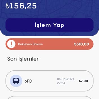 BURULAŞ Online Dolum Beklemede Hatası