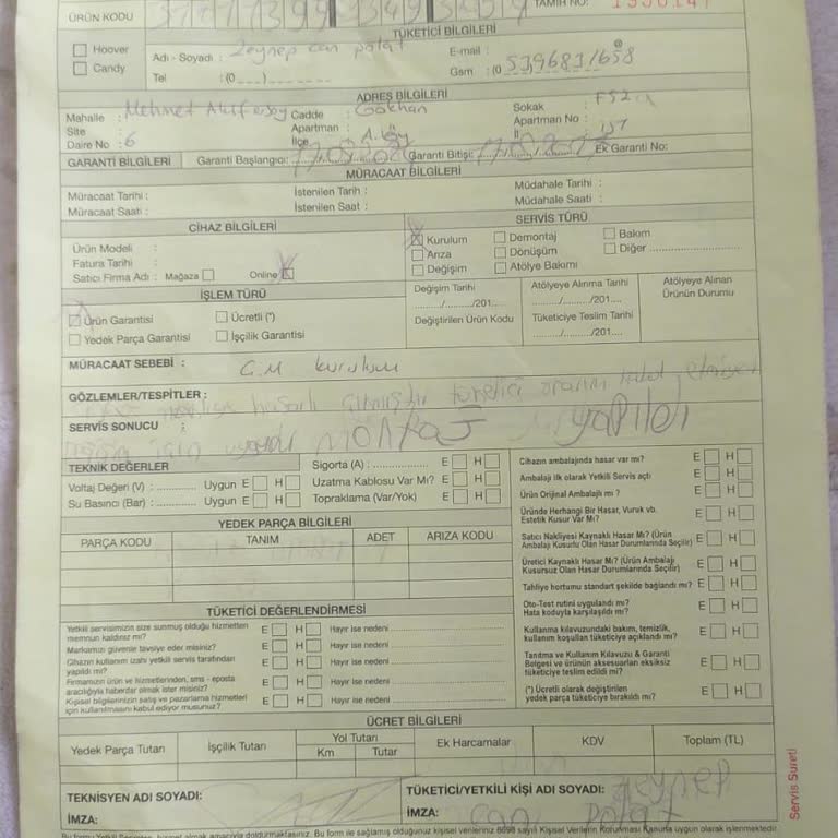 A101 Hasarlı Çamaşır Makinesi