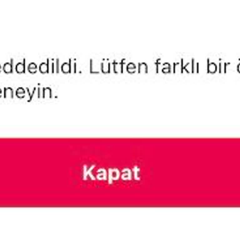 Yemek Sepeti Ödeme Reddi