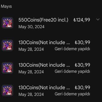 Tosla Google Play Geri Ödemesi Sorunu