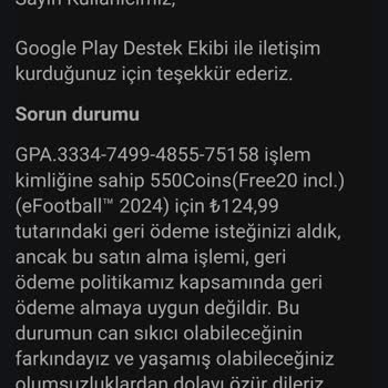 Tosla Google Play Geri Ödemesi Sorunu