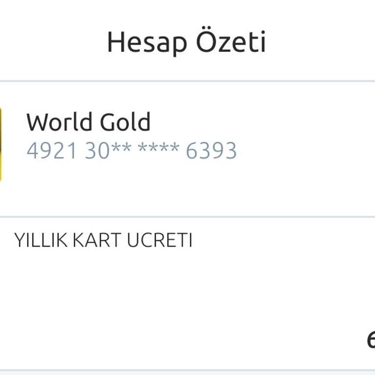 Yapı Kredi Kredi Kartı Yıllık Ücret Tahsilatı
