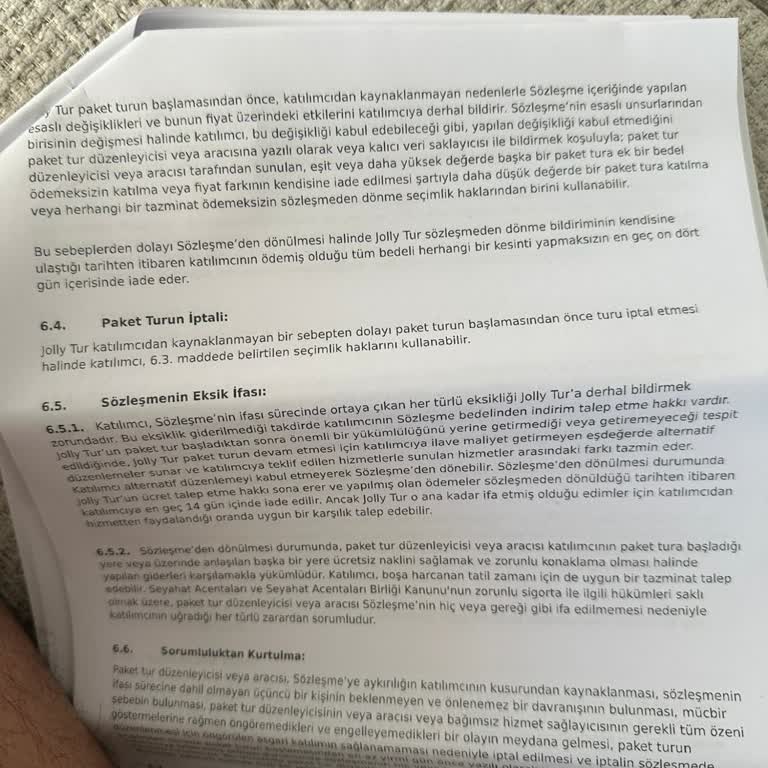 Jolly Tur Beni Mağdur Etti