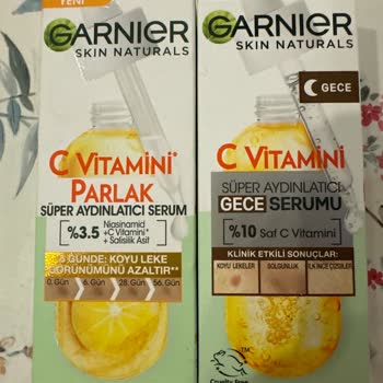 Garnier C Vitamini Serumları Alnımda Kocaman Leke Oluşturdu...