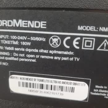 Nordmende Tv Nordmende 58" TV 4 Ayda Panel Arızası Verdi.