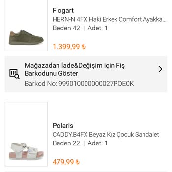 FLO Ayakkabı FLO Ürün Değişimi Çok Kötü