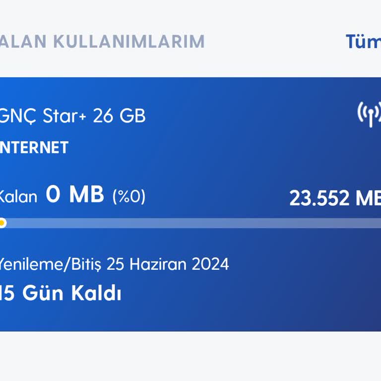 Turkcell İnternet Paketinde Beklenmedik Tüketim Sorunu!