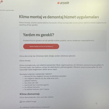 Arçelik Ve Teknik-Yetkili Servisi Pişmanlıktır