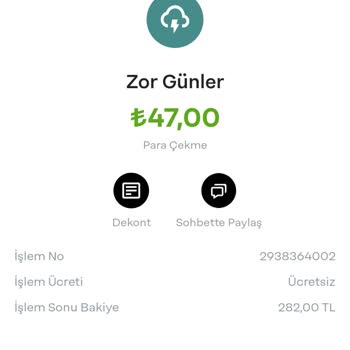 Papara Birikim Hesabımdan Çektiğim Para Hesabıma Yatmadı