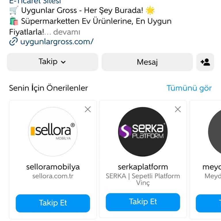 Uygunlar Gross Uygunlar Gros Ticaret Instagram