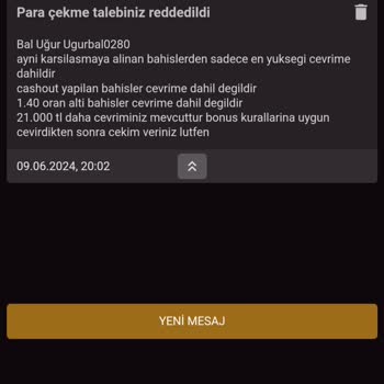 Betmavera Bahis Sitesinde Yaşadığım Olumsuz Deneyim