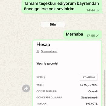 Tiamob Satın Aldığım Ürünü Göndermiyor