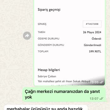 Tiamob Satın Aldığım Ürünü Göndermiyor