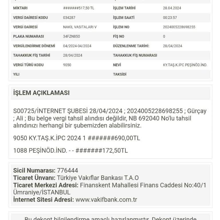 İnteraktif Vergi Dairesi Ödediğim Trafik Cezası Ödenmedi Görünüyor Ve Faiz De Binmiş Üstüne