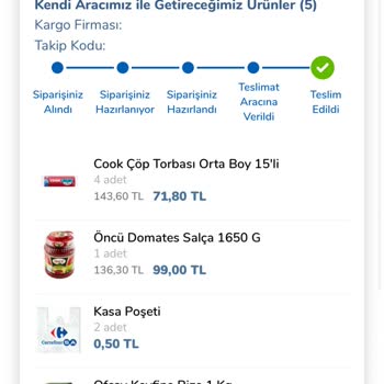 Carrefour SA Eksik Ürün Gönderip Ücret İadesini Yapmıyor