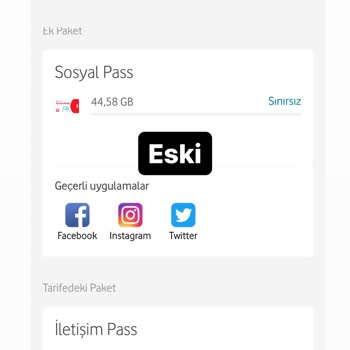Vodafone Sosyal Sınırsız Paket Sorunu