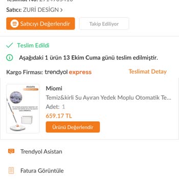 Trendyol Miomi Türkiye Mop Temizlik Seti