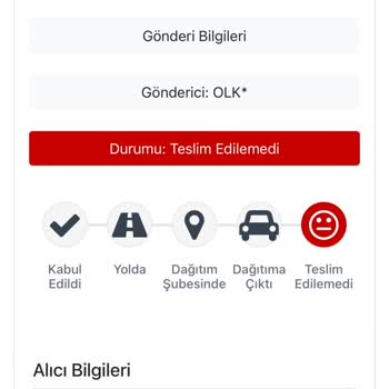 Kargoist Teslim Edilemeyen Kargo