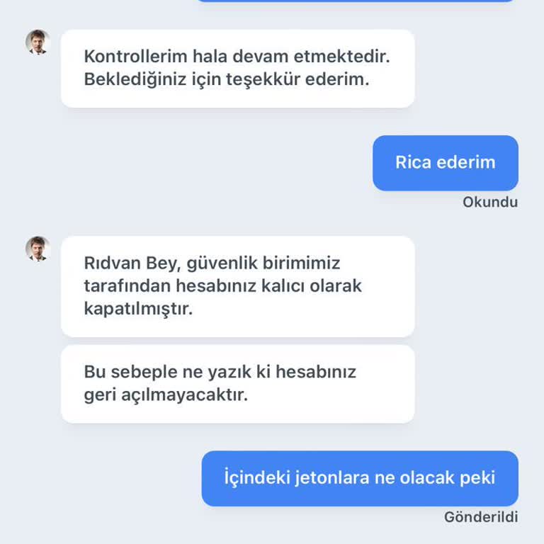 BahseGel Haksız Hesap Kapatma Ve Yetersiz Destek