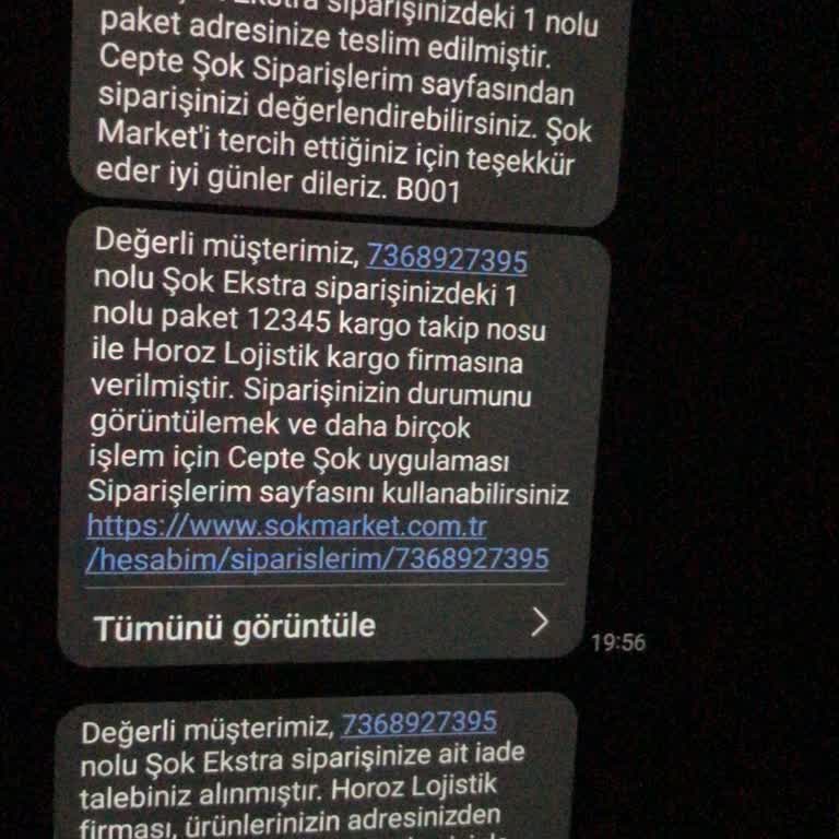 Şok Marketler Ürün Teslim Edildi Yazıyor Ama Gelen Giden Bir Şey Yok