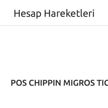 Chippin Usulsüz Para Çekimi