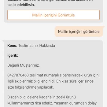 Altınyıldız Bana Ait Olan Ürünü Teslim Etmiyor