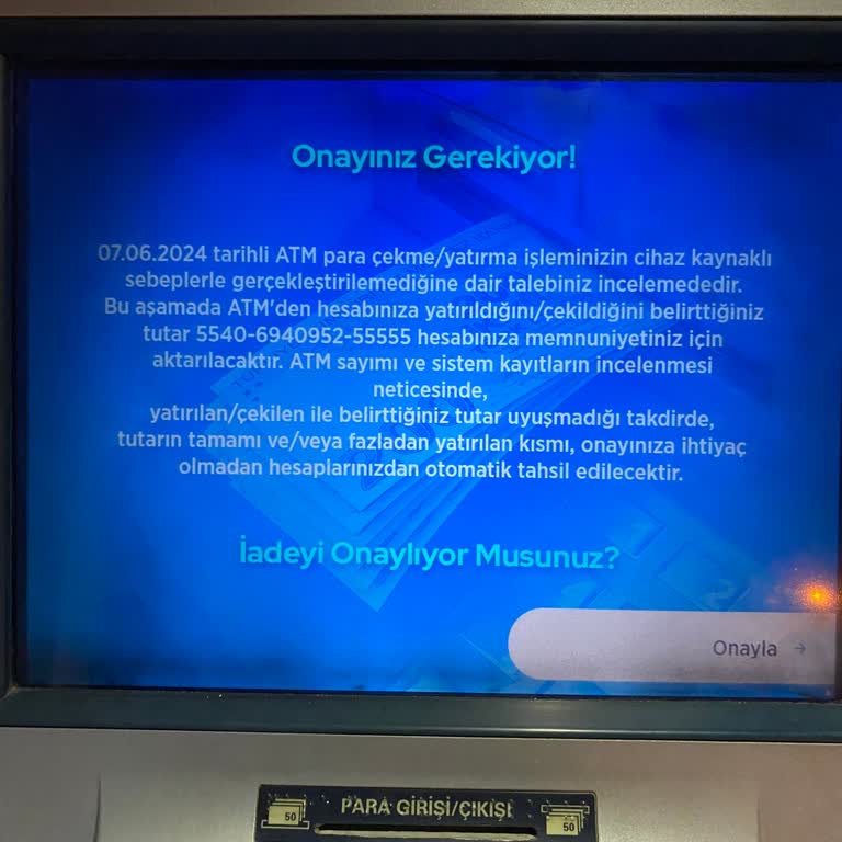 Denizbank ATM Para Aldı Ama Hesaba Atmıyor