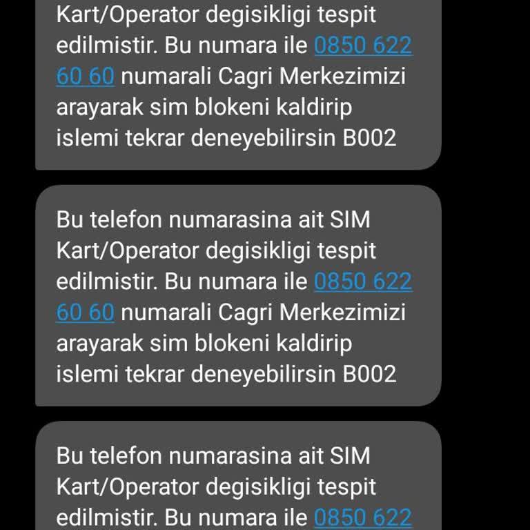 Turkcell Paycell Sim Kart Blokesi