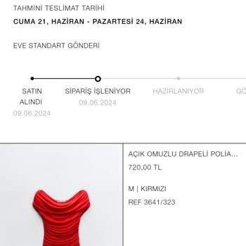Zara 12 Gün Sonra Kargolama