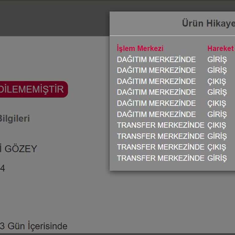 Horoz Lojistik Zonguldak Ürün Teslim Edilemedi