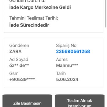 Zara Ürünleri Göndermiyor Çalıştığı Kargo Firması Ürünlere Çöküyor