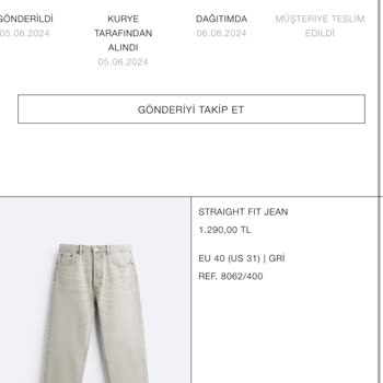 Zara Ürünleri Göndermiyor Çalıştığı Kargo Firması Ürünlere Çöküyor