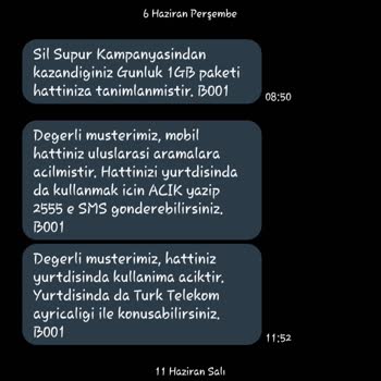 Türk Telekom Yurt Dışında Kullanmayı Deneme Hatası