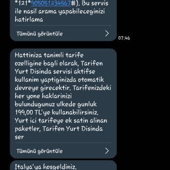 Türk Telekom Yurt Dışında Kullanmayı Deneme Hatası