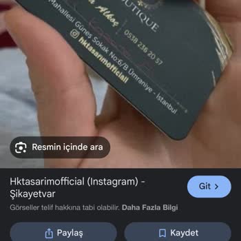 Hktasarimofficial (Instagram) Müşteri Hizmetlerinde Büyük Hayal Kırıklığı