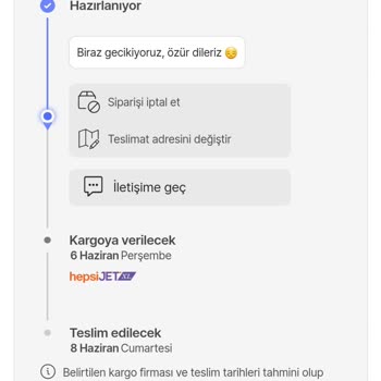 Hepsiburada İndirimden Alınan Ürünü Sevk Edemedi