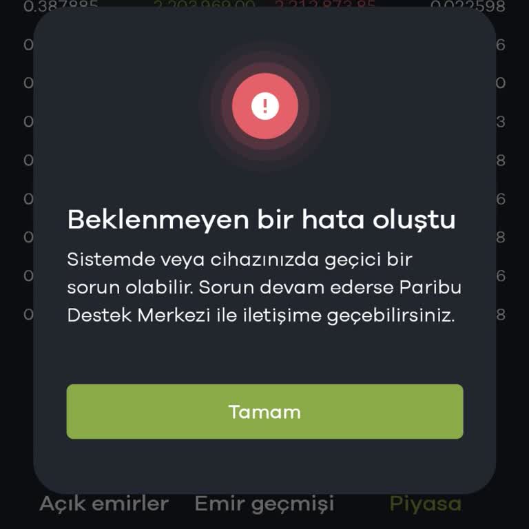 Paribu'da Yaşanan İşlem Sorunları Ve Müşteri Deneyimi