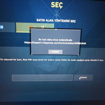 İtemSatış İtemsatıştan Aldığım Valorant Point Kodu Kullanılmış Diyor!