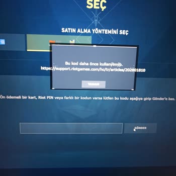 İtemSatış İtemsatıştan Aldığım Valorant Point Kodu Kullanılmış Diyor!