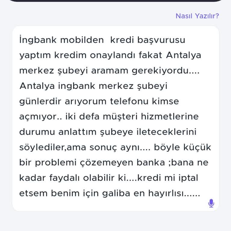 İngbank Antalya Şube