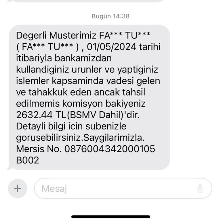 Türk Ekonomi Bankası Bilgi Verilmeden Ücret Kesilmesi